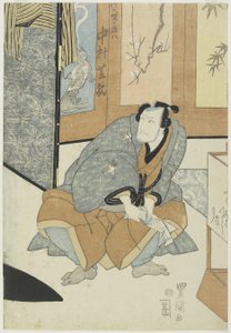 El actor Nakamura Shikan como Magohachi de Takenozuka de Utagawa Toyokuni